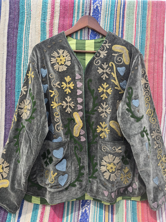 Velvet Suzani Jacket 010